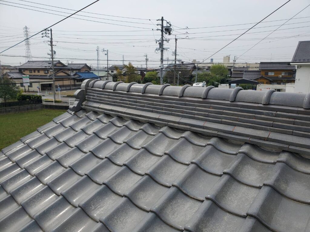 棟の積み直し工事が完成しました