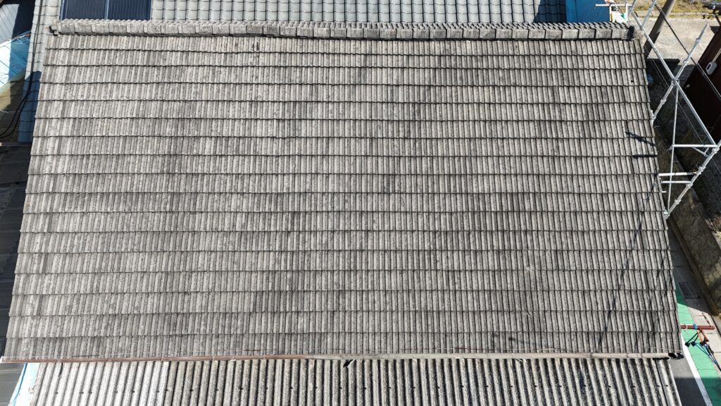 一宮市で多かったセメント瓦の屋根